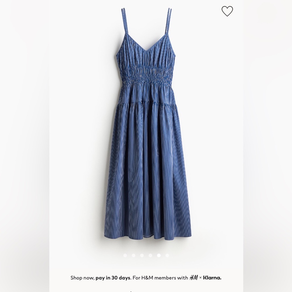 H&M Blue Striped Dress “Perfect Condition”
